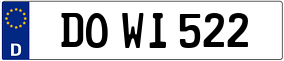 Trailer License Plate